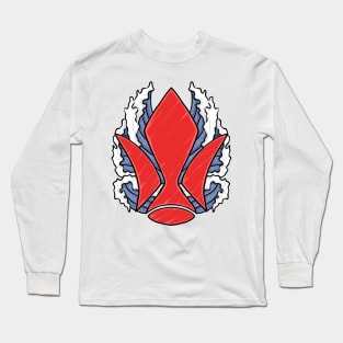 tekkadan logo wave Long Sleeve T-Shirt